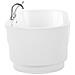 Vasca Da Bagno Freestanding Ovale Con Miscelatore Bianca 170 Cm Empresa - Foto miniatura 4