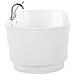 Vasca Da Bagno Freestanding Ovale Con Miscelatore Bianca 170 Cm Empresa - Foto miniatura 6