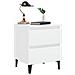 Comodino Bianco 40x35x50 cm in Legno Multistrato - Foto miniatura 3