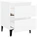 Comodino Bianco 40x35x50 cm in Legno Multistrato - Foto miniatura 6