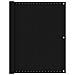 Paravento da Balcone Nero 120x600 cm in HDPE - Foto miniatura 1