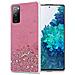 Custodia Compatibile Con Samsung Galaxy S20 Fe In Rosa Con Glitter - Coperchio Protettivo In Silicone Tpu Flessibile Con Glitter Scintillanti - Foto miniatura 1