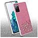 Custodia Compatibile Con Samsung Galaxy S20 Fe In Rosa Con Glitter - Coperchio Protettivo In Silicone Tpu Flessibile Con Glitter Scintillanti - Foto miniatura 3