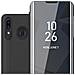 Custodia Compatibile Con Samsung Galaxy A20 / A30 In Tormalina Nera - Clear View Specchio Coperchio Protettivo Con Funzione Di Supporto Protezione A 360 Gradi - Foto miniatura 1