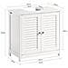 Mobile Sottolavabo 60x35x58cm Frg237-ii-w - Foto miniatura 6