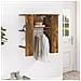 Scaffale da Ingresso Rovere Fumo 97,5x37x99cm Legno Multistrato - Foto miniatura 1