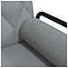Divano Letto Con Braccioli Grigio Chiaro In Tessuto - Foto miniatura 7