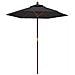 Ombrellone Da Giardino Con Palo In Legno Nero 196x231 Cm - Foto miniatura 2