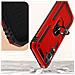 Cover Per Samsung A34 5g Antiurto Ibrida Anello Sostegno Funzione Supporto Rossa - Foto miniatura 4