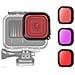 Filtro Subacqueo Impermeabile Per Gopro Hero 11/10/9 Red - Foto miniatura 6
