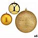 Set Di Palline Di Natale Dorato Plastica 12 X 13 X 12 Cm (6 Unità) - Foto miniatura 1
