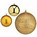 Set Di Palline Di Natale Dorato Plastica 12 X 13 X 12 Cm (6 Unità) - Foto miniatura 2