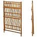 Fioriera Bambu Scaffale Espositore Pieghevole 3 Livelli Per Piante 70x40x97 Cm - Foto miniatura 4