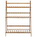 Fioriera Bambu Scaffale Espositore Pieghevole 3 Livelli Per Piante 70x40x97 Cm - Foto miniatura 5