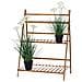 Fioriera Bambu Scaffale Espositore Pieghevole 3 Livelli Per Piante 70x40x97 Cm - Foto miniatura 1