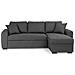 Divano Angolare Trasformabile Reversibile A 4 Posti - Tessuto Grigio - 244 X 151 X 90 - Hamilton - Foto miniatura 1