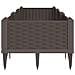 Fioriera Da Giardino Con Picchetti Marrone 125x40x28,5 Cm Pp - Foto miniatura 3