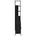 Set Mobili Da Bagno 4 Pz Nero In Legno Multistrato - Foto miniatura 6
