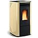 Stufa A Pellet Con Struttura In Acciaio Color Pergamena Ketty Evo 2.0 Extraflame - Foto miniatura 1
