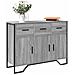 Credenza Grigio Sonoma 97x32,5x74,5 Cm In Legno Multistrato - Foto miniatura 1
