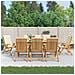 Sedie da Giardino Reclinabili con Cuscini 8 pz in Legno di Teak - Foto miniatura 10