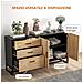 Credenza Moderna con 3 Cassetti e un Armadietto Cucina 2 Ante Soft-Close con Ripiano Regolabile - Foto miniatura 2