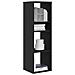 Libreria Nera 34x31x112 Cm In Legno Multistrato - Foto miniatura 1