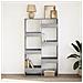Libreria Grigio Sonoma 100x33x175 Cm In Legno Multistrato - Foto miniatura 3