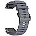 Cinturino Da 26 Mm Per Garmin Fenix 3/5/5x/6x/7x Grey - Foto miniatura 3