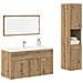 Set Mobili Da Bagno 3 Pz Rovere Artigianale Legno Multistrato - Foto miniatura 1