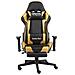 Lusso Casadino -  Sedia Da Gaming Girevole Con Poggiapiedi Oro In Pvc - Foto miniatura 1