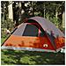 Tenda Familiare a Cupola 6 Persone Arancione Impermeabile - Foto miniatura 1