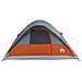 Tenda Familiare a Cupola 6 Persone Arancione Impermeabile - Foto miniatura 5