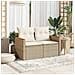 Divano da Giardino con Cuscini a 2 Posti Beige in Polyrattan - Foto miniatura 3