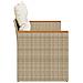 Divano da Giardino con Cuscini a 2 Posti Beige in Polyrattan - Foto miniatura 5