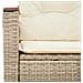 Divano da Giardino con Cuscini a 2 Posti Beige in Polyrattan - Foto miniatura 7