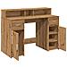 Scrivania con Luci LED Rovere 120x55x91 cm in Legno Multistrato - Foto miniatura 9