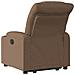 Poltrona Alzapersona Reclinabile Elettrica Marrone Tessuto - Foto miniatura 5