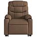 Poltrona Alzapersona Reclinabile Elettrica Marrone Tessuto - Foto miniatura 9