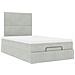 Struttura Letto Pouf con Materassi 120x190 cm Velluto - Foto miniatura 6