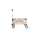 Carrello Pieghevole Per Carri Multiuso Con Ruote Per Tutti I Terreni, Carrelli Da Giardino Per Impieghi Gravosi Con Maniglia, Per Lo Shopping In Campeggio Pesca Sportiva, Beige - Foto miniatura 3