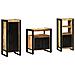 Set di mobili per il bagno 3 pcs Legno di mango massello - Foto miniatura 1