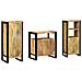 Set di mobili per il bagno 3 pcs Legno di mango massello - Foto miniatura 8