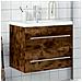 Mobile da Bagno con Lavabo Integrato Rovere Fumo - Foto miniatura 2