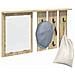 Appendiabiti a muro con specchio rovere sonoma 85 x 10 x 45 cm - Foto miniatura 3