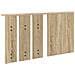 Appendiabiti a muro con specchio rovere sonoma 85 x 10 x 45 cm - Foto miniatura 7