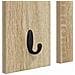 Appendiabiti a muro con specchio rovere sonoma 85 x 10 x 45 cm - Foto miniatura 9