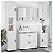 Set di mobili per il bagno 5 pcs Bianco 30 x 35 x 192 cm - Foto miniatura 2