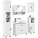 Set di mobili per il bagno 5 pcs Bianco 30 x 35 x 192 cm - Foto miniatura 3
