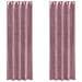 Tende con tende 2 pcs Rosa scuro 140 x 260 cm Velluto - Foto miniatura 1